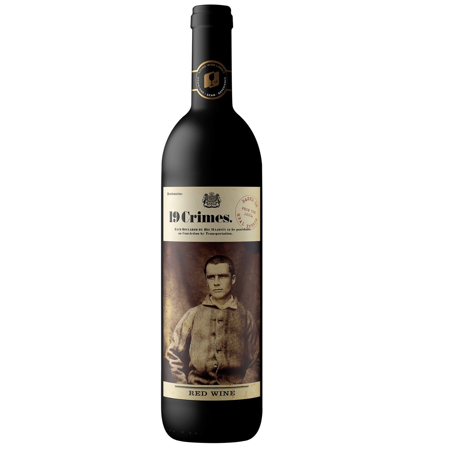 19 Crimes Red Blend Cabernet Sauvignon Merlot Shiraz Rotwein Wein Trocken Australien (12 x 0.75l) - Versanel - Wein