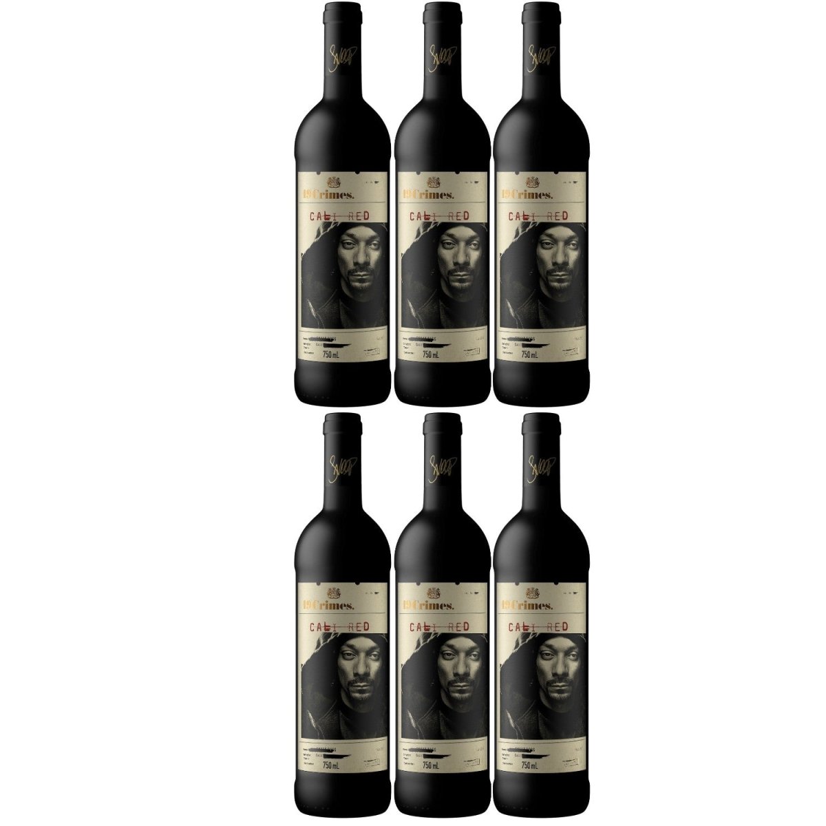 19 Crimes Snoop Dogg Cali Red Penfolds Rotwein Wein Halbtrocken Kalifornien (6 x 0.75l) - Versanel - Wein