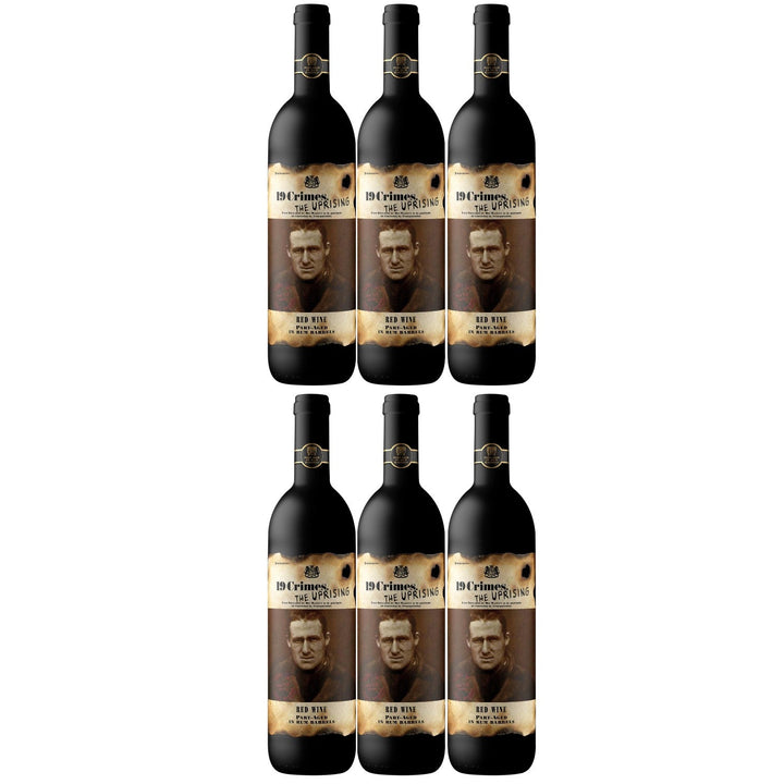 19 Crimes The Uprising Red Shiraz Durif Grenache Rotwein Wein Trocken Australien (6 x 0.75l) - Versanel - Wein