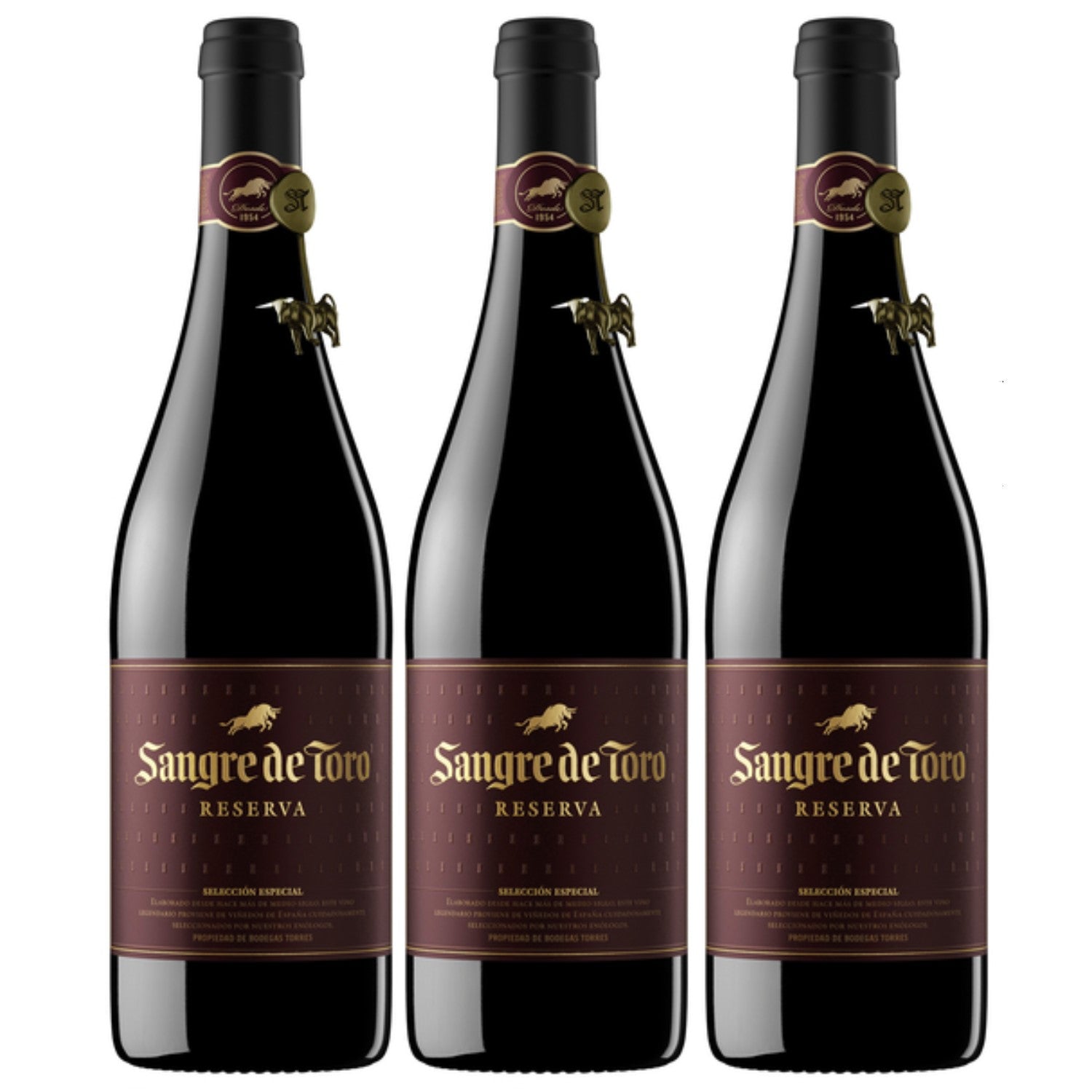 Miguel Torres Sangre de Toro Reserva D.O. Rotwein Wein Trocken Spanien (3 x 0.75l)