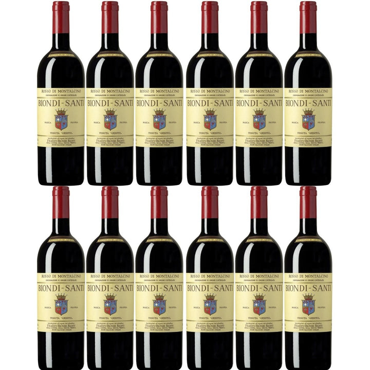 2017 Biondi-Santi Rosso di Montalcino DOC Rotwein Wein trocken Italien (12 x 0.75l) - Versanel -