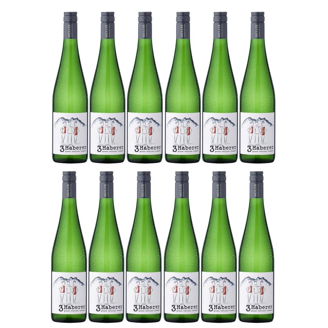 3 Haberer Grüner Veltliner Kremstal DAC Weißwein Wein trocken Österreich (12 x 0.75l) - Versanel - Wein