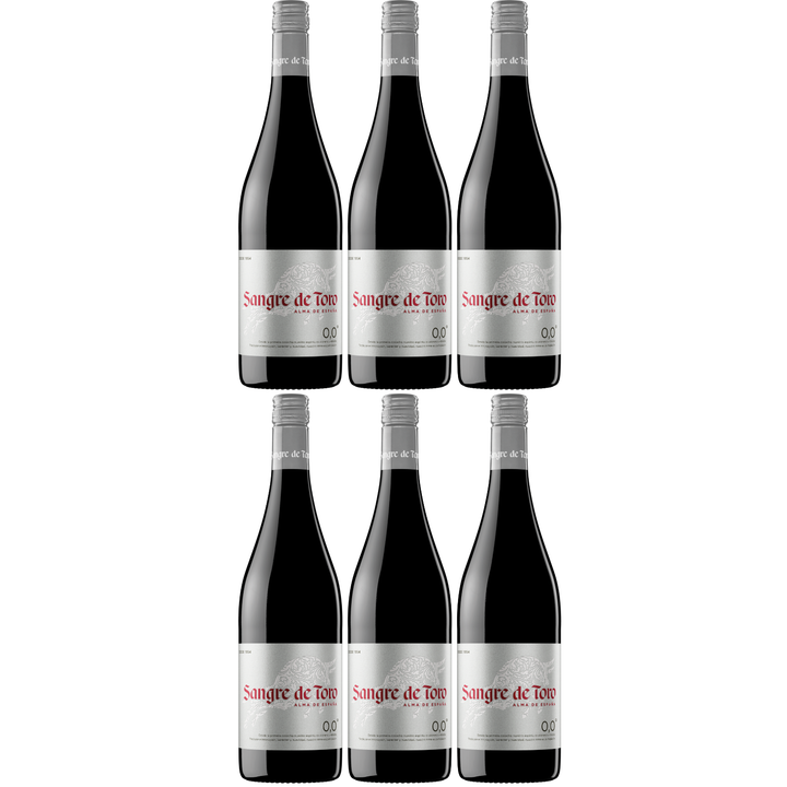 Miguel Torres Sangre de Toro Tinto 0.0 Rotwein alkoholfrei Wein trocken vegan Spanien (6 x 0,75l)