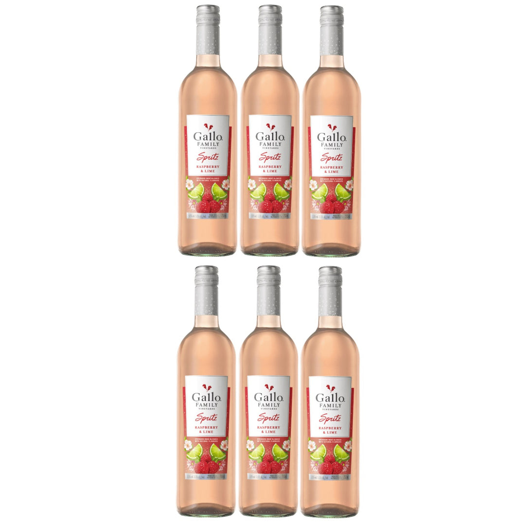 Gallo Family Vineyards Spritz Himbeere Limette Raspberry Lime Roséwein lieblich fruchtig Kalifornien California USA (6 x 0,75l)