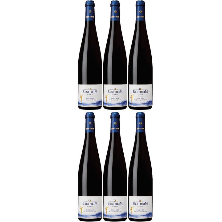 Bestheim Pinot Noir Classic Alsace AOC red wine dry France (6 x 0.75l)