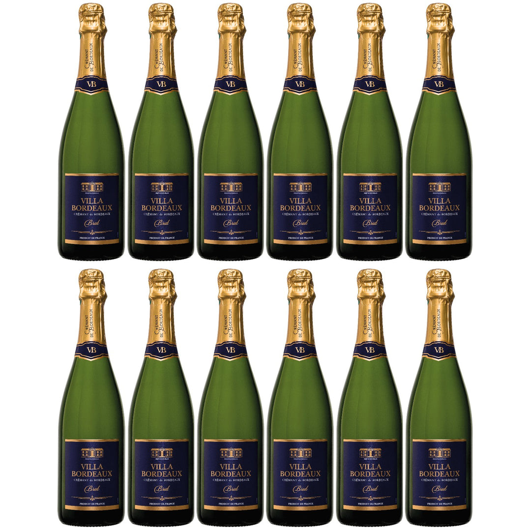 Maison Le Star Villa Bordeaux Crémant de Bordeaux Non-Alcoholic Brut France (12 x 0.75l)