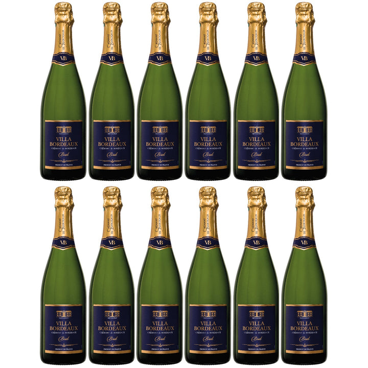 Maison Le Star Villa Bordeaux Crémant de Bordeaux Non-Alcoholic Brut France (12 x 0.75l)