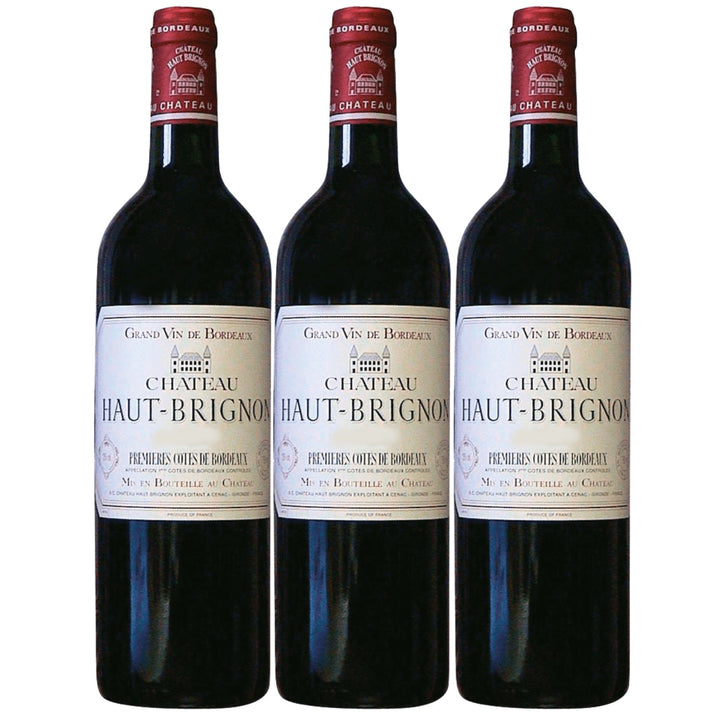 Château Haut-Brignon Premières Côtes de Bordeaux AOC Rotwein Wein trocken Frankreich (3 x 0,75l)