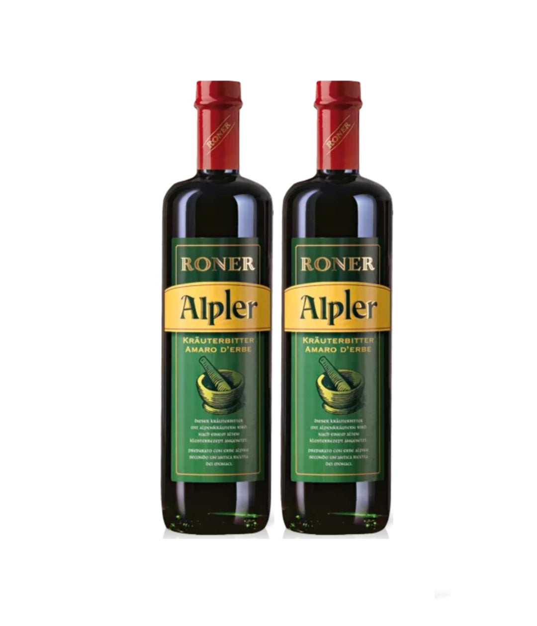 Roner Alpler Herbal Bitter Herbal Liqueur 40% Italy (2 x 0.7l)