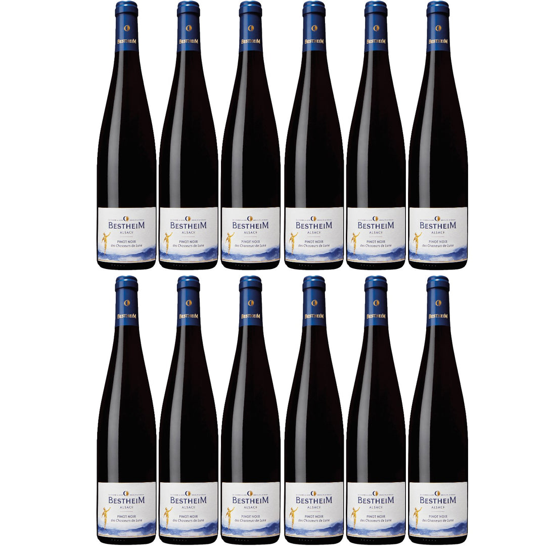 Bestheim Pinot Noir Classic Alsace AOC red wine dry France (12 x 0.75l)