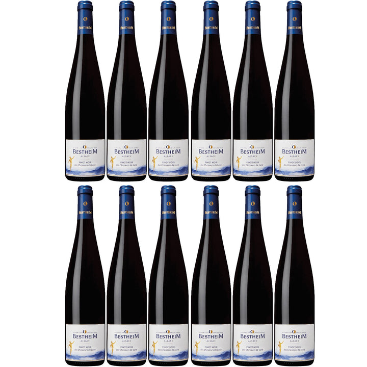 Bestheim Pinot Noir Classic Alsace AOC red wine dry France (12 x 0.75l)