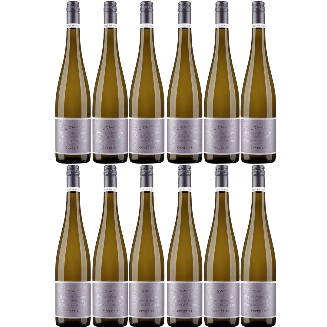 A. Diehl Aroma Cuvée drei zu eins Weißwein trocken veganer Wein QbA Deutschland (12 x 0.75l) - Versanel - Wein