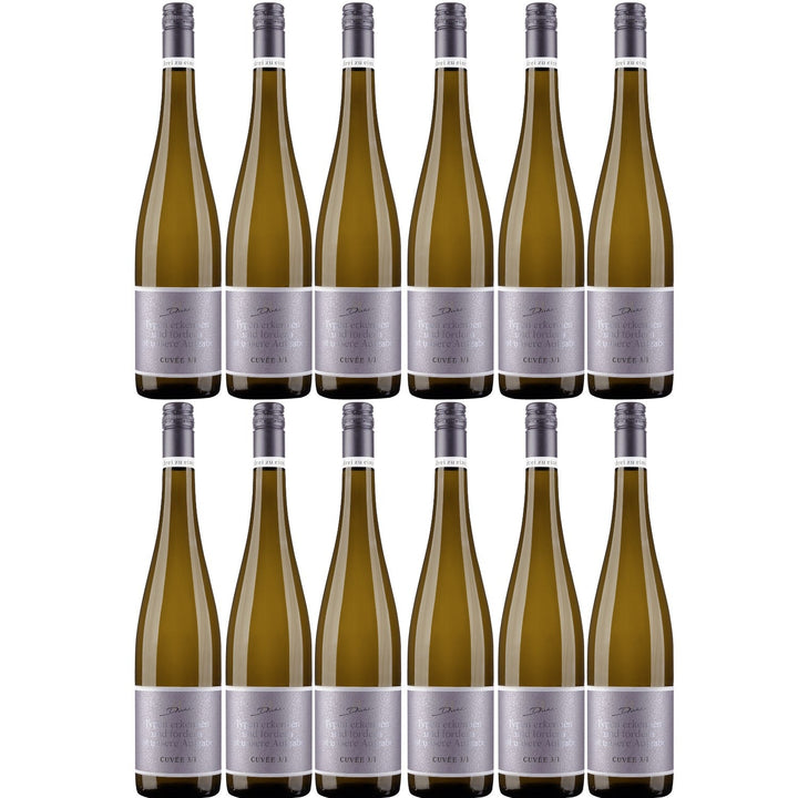 A. Diehl Aroma Cuvée drei zu eins Weißwein trocken veganer Wein QbA Deutschland (12 x 0.75l) - Versanel - Wein