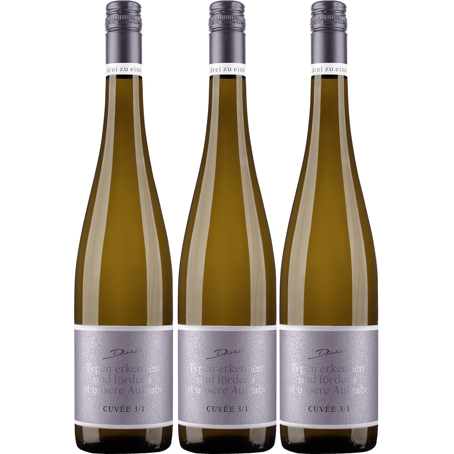 A. Diehl Aroma Cuvée drei zu eins Weißwein trocken veganer Wein QbA Deutschland (3 x 0.75l) - Versanel - Wein