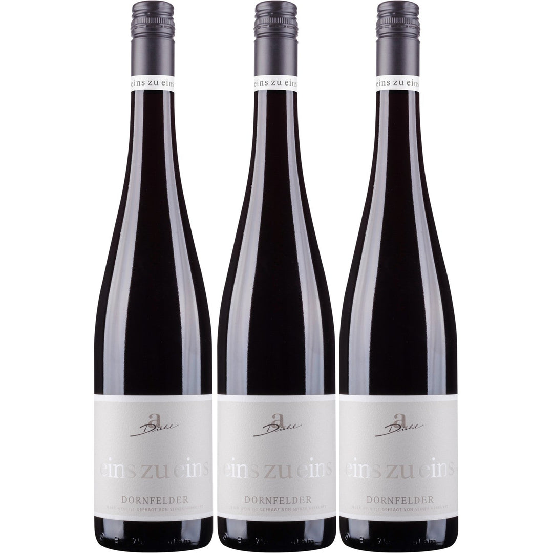 A. Diehl Dornfelder eins zu eins Rotwein Wein süß QbA Deutschland (3 x 0.75l) - Versanel -