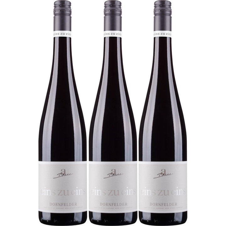 A. Diehl Dornfelder eins zu eins Rotwein Wein süß QbA Deutschland (3 x 0.75l) - Versanel -