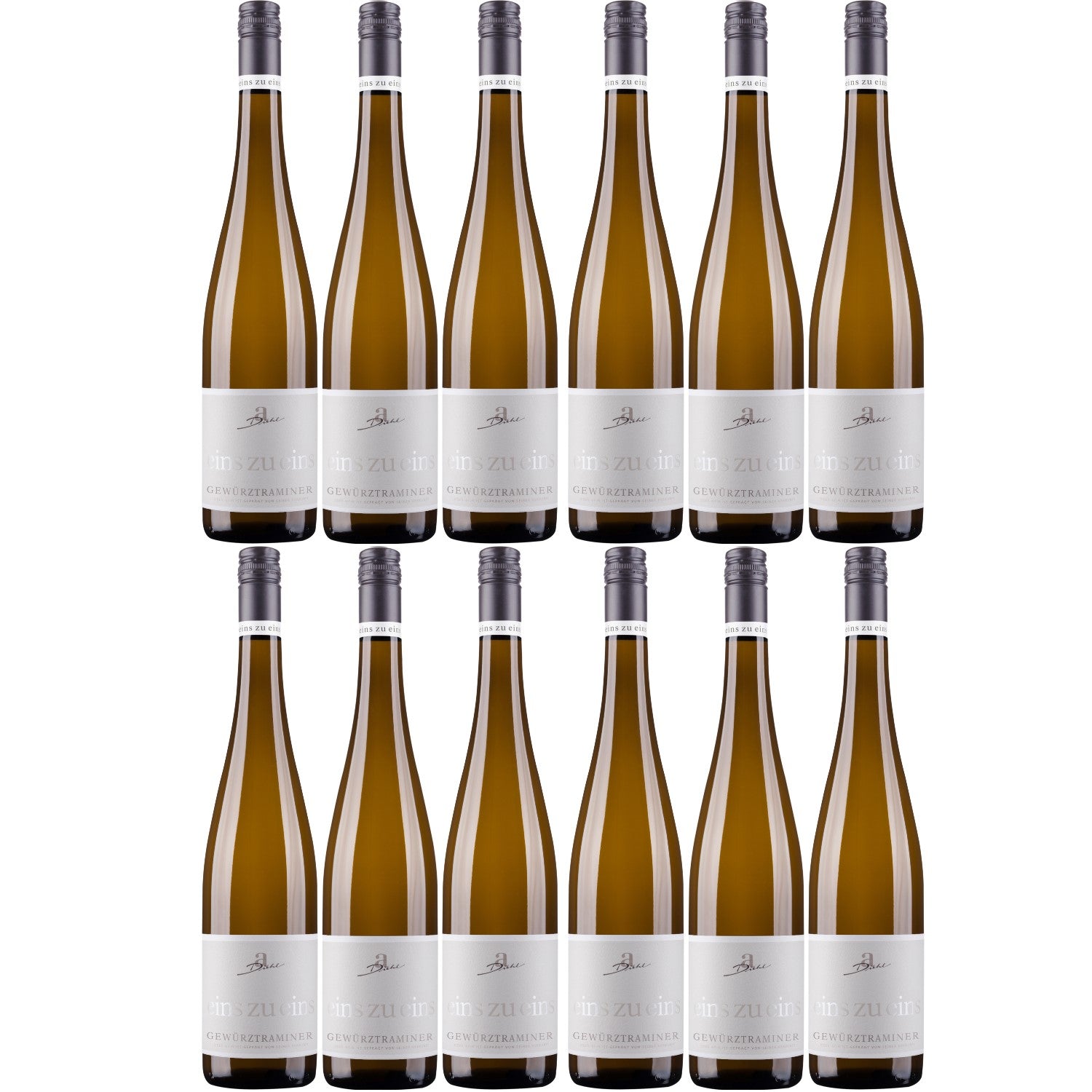 A. Diehl Gewürztraminer eins zu eins Kabinett Weißwein veganer Wein lieblich (12 x 0.75l) - Versanel -