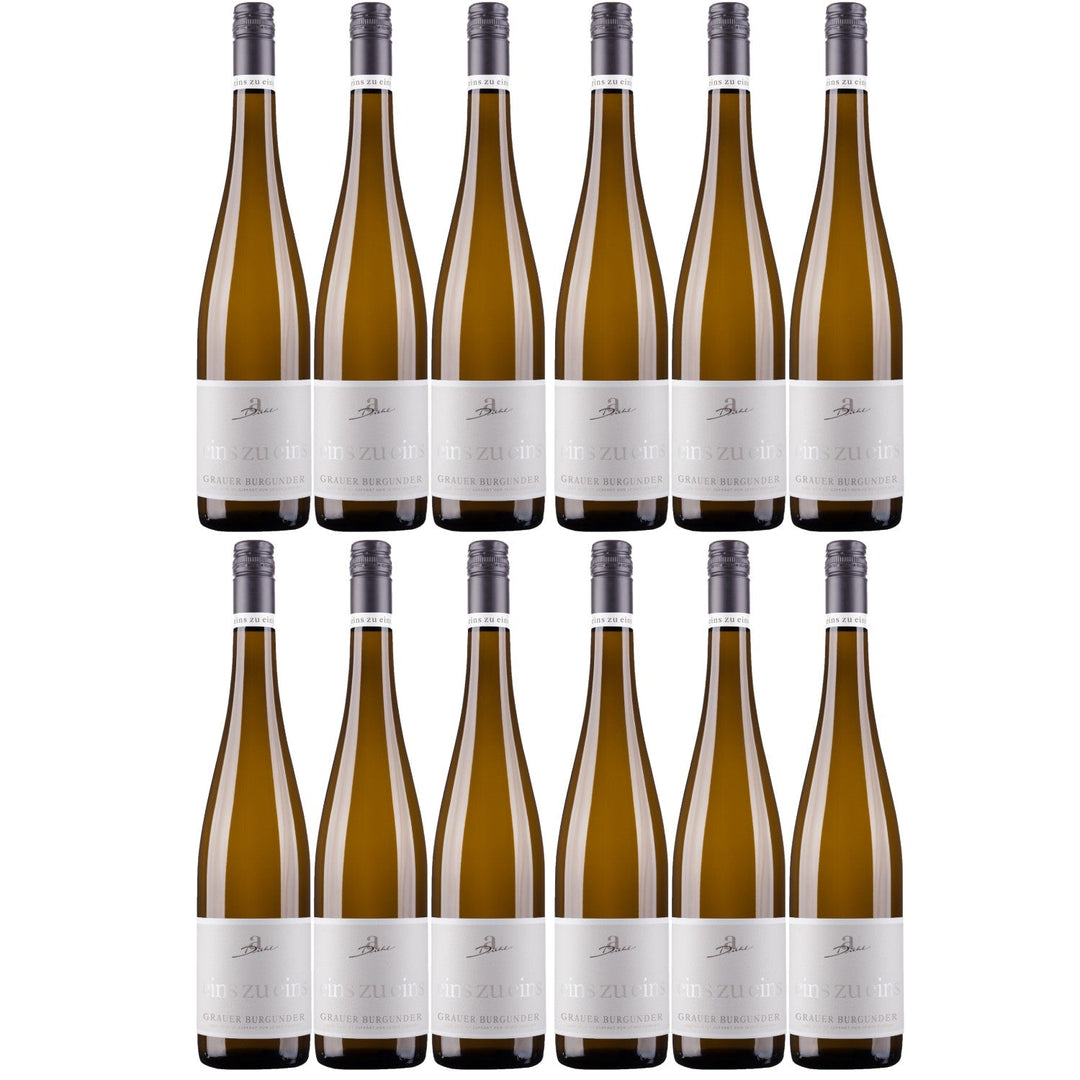 A. Diehl Grauer Burgunder eins zu eins Kabinett Weißwein Wein trocken (12 x 0.75l) - Versanel -