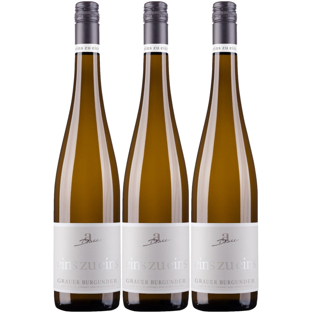 A. Diehl Grauer Burgunder eins zu eins Kabinett Weißwein Wein trocken (3 x 0.75l) - Versanel -