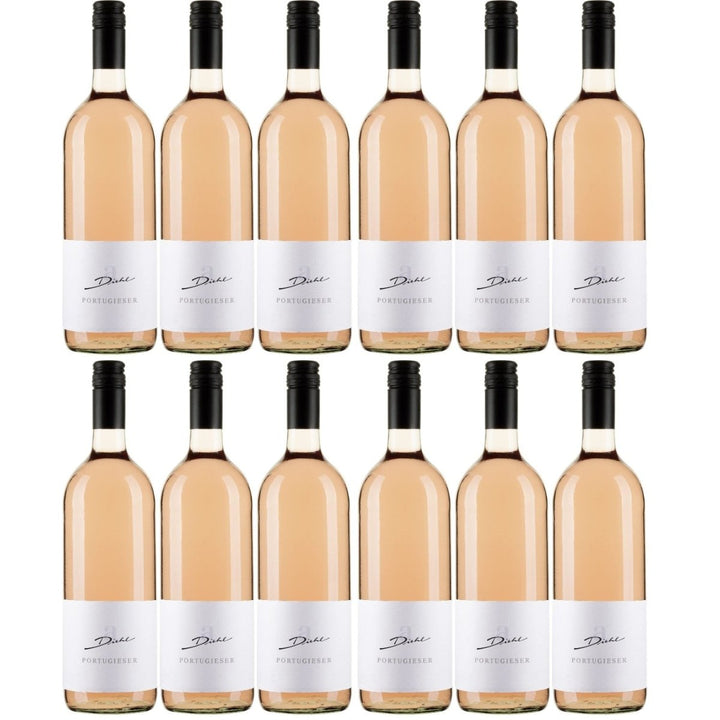 A. Diehl Portugieser Weißherbst trocken Pfalz Dt. Qualitätswein Literflasche (12 x 1.0l) - Versanel -