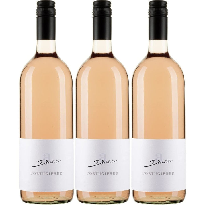 A. Diehl Portugieser Weißherbst trocken Pfalz Dt. Qualitätswein Literflasche (3 x 1.0l) - Versanel -