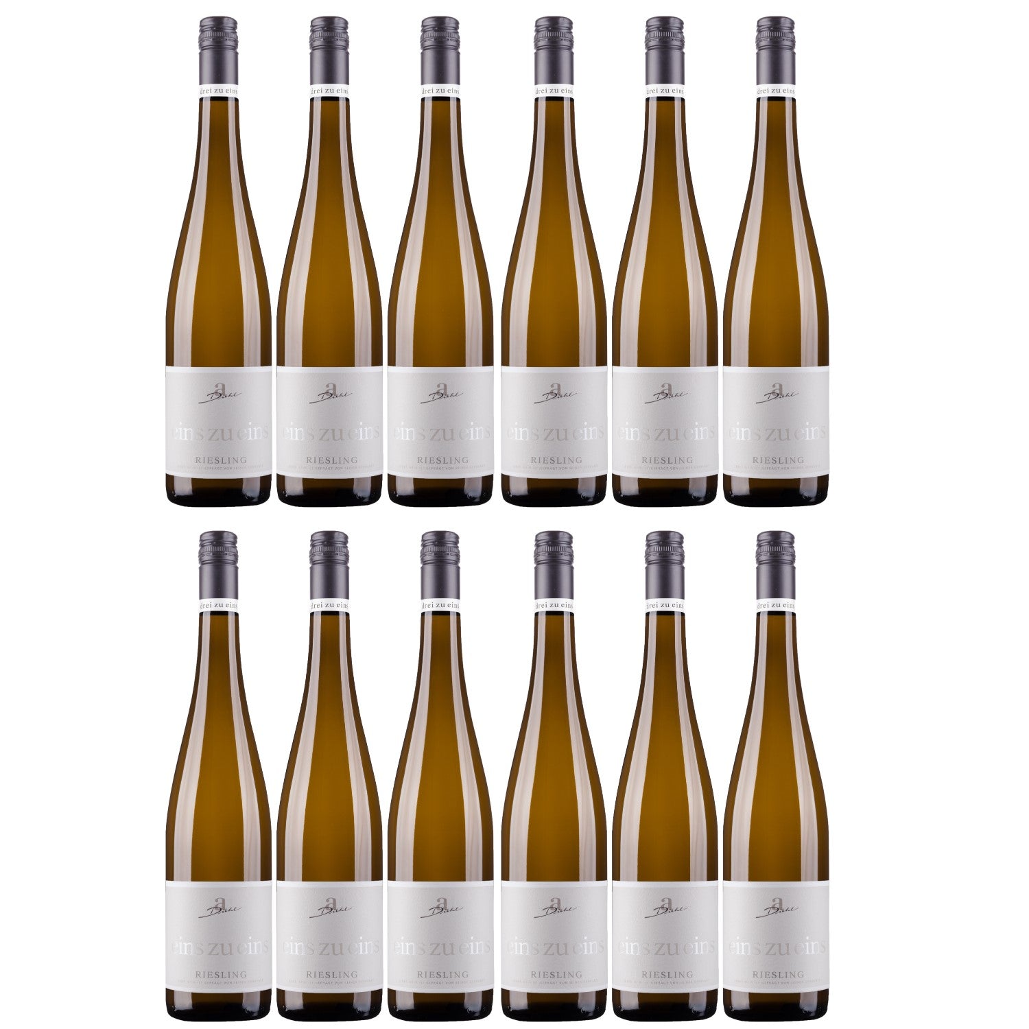 A. Diehl Riesling eins zu eins Kabinett Weißwein Wein trocken Deutschland (12 x 0.75l) - Versanel -