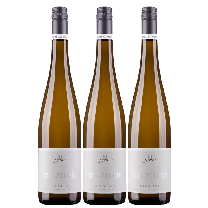 A. Diehl Riesling eins zu eins Kabinett Weißwein Wein trocken Deutschland (3 x 0.75l) - Versanel -
