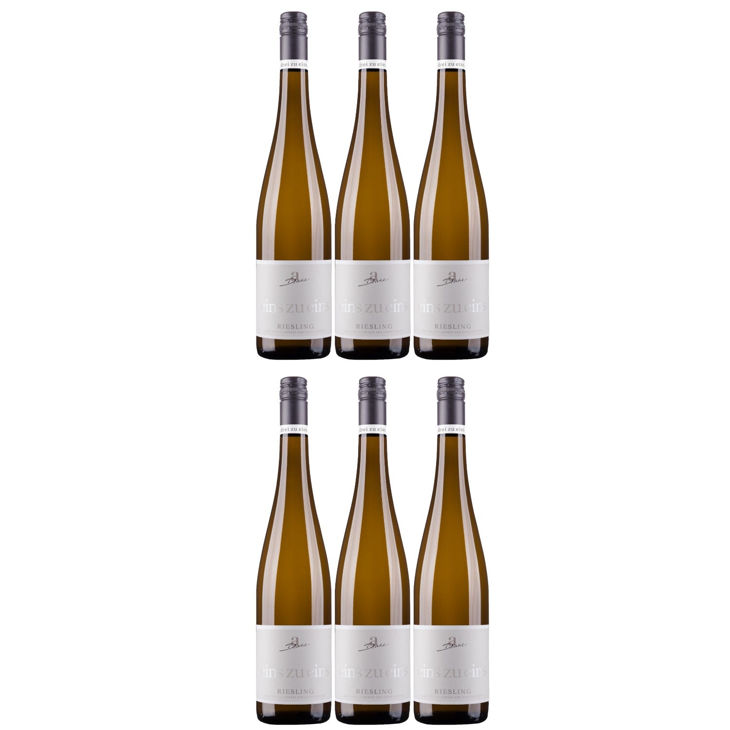 A. Diehl Riesling eins zu eins Kabinett Weißwein Wein trocken Deutschland (6 x 0.75l) - Versanel -