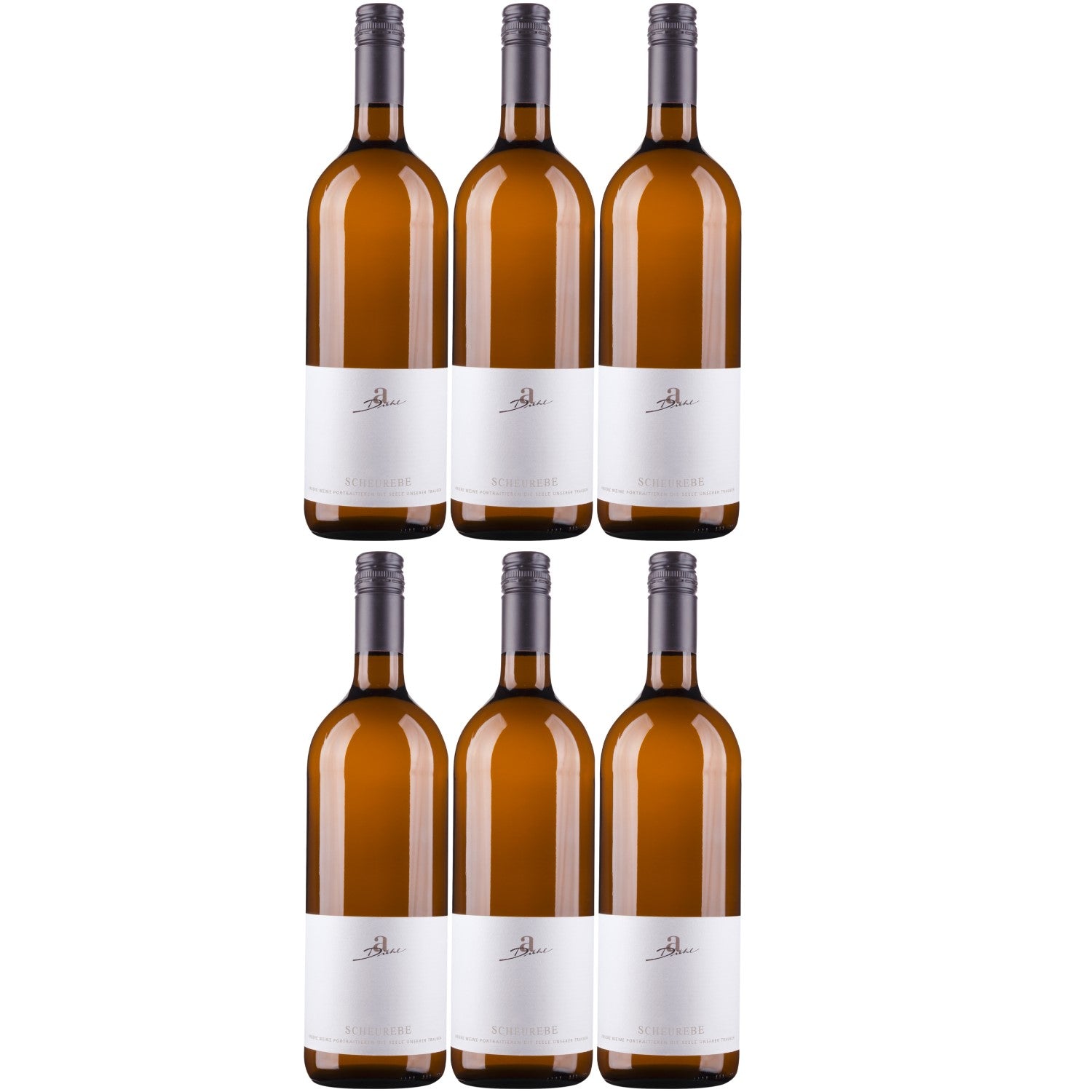 A. Diehl Scheurebe Weißwein Wein lieblich QbA Deutschland (6 x 1.0l) - Versanel -