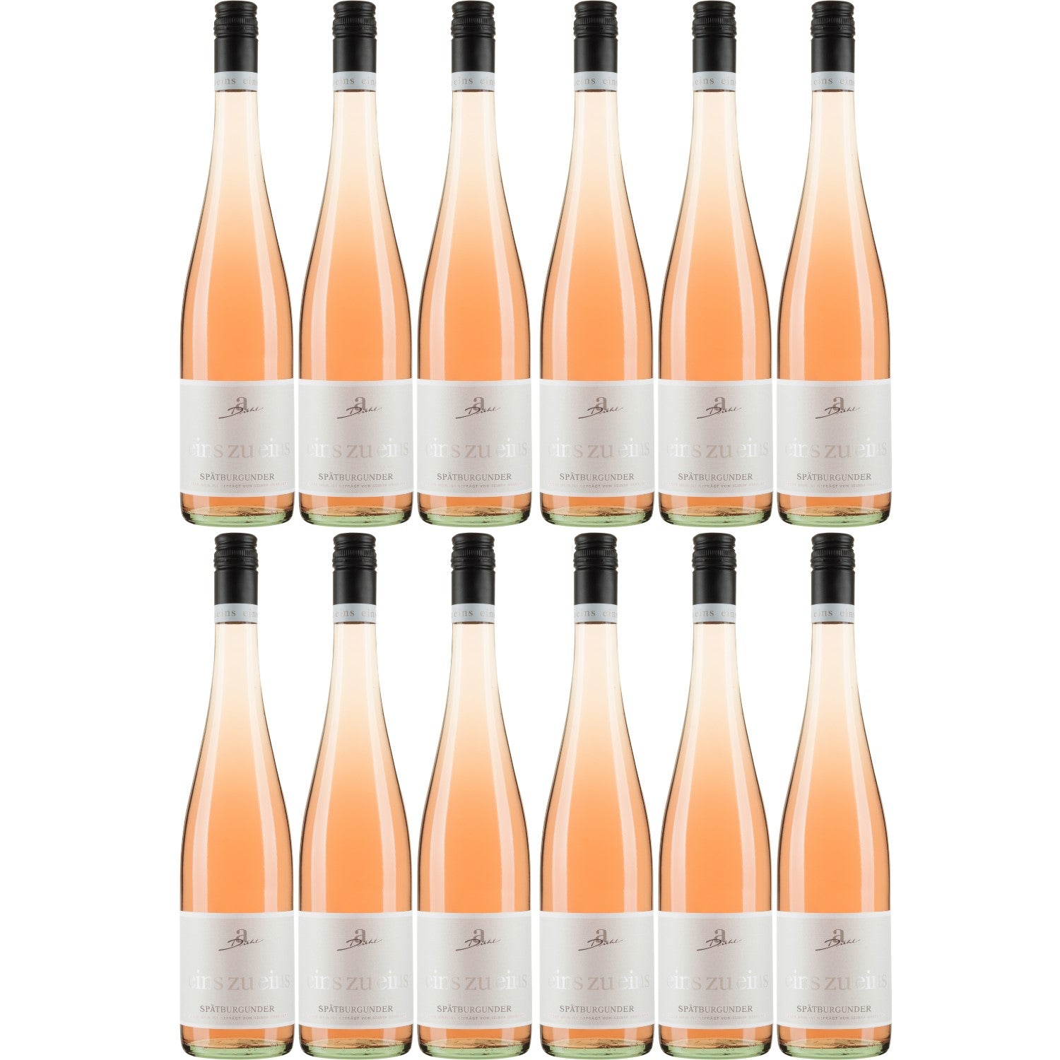 A. Diehl Spätburgunder Roséwein eins zu eins Wein trocken QbA Deutschland (12 x 0.75l) - Versanel -