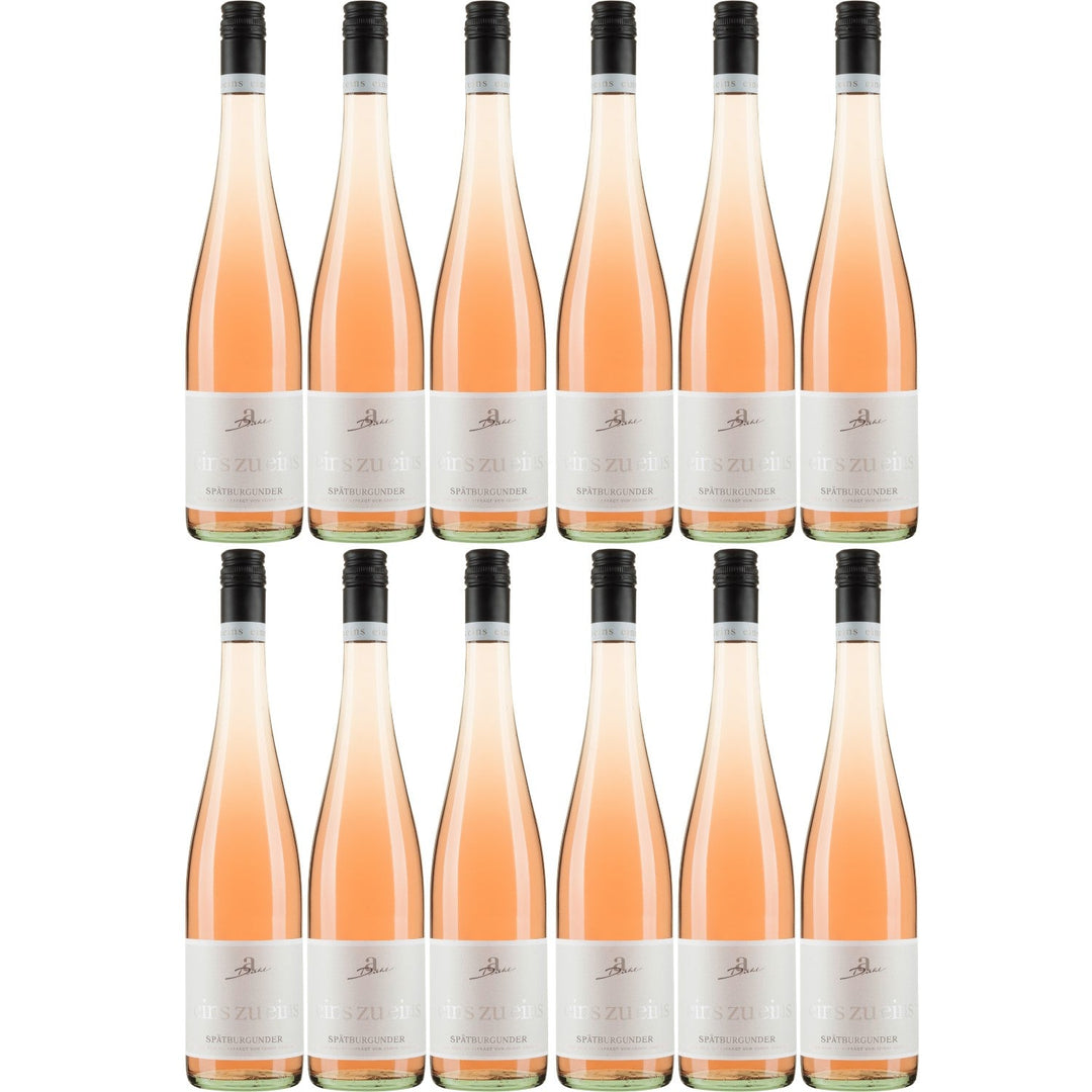 A. Diehl Spätburgunder Roséwein eins zu eins Wein trocken QbA Deutschland (12 x 0.75l) - Versanel -