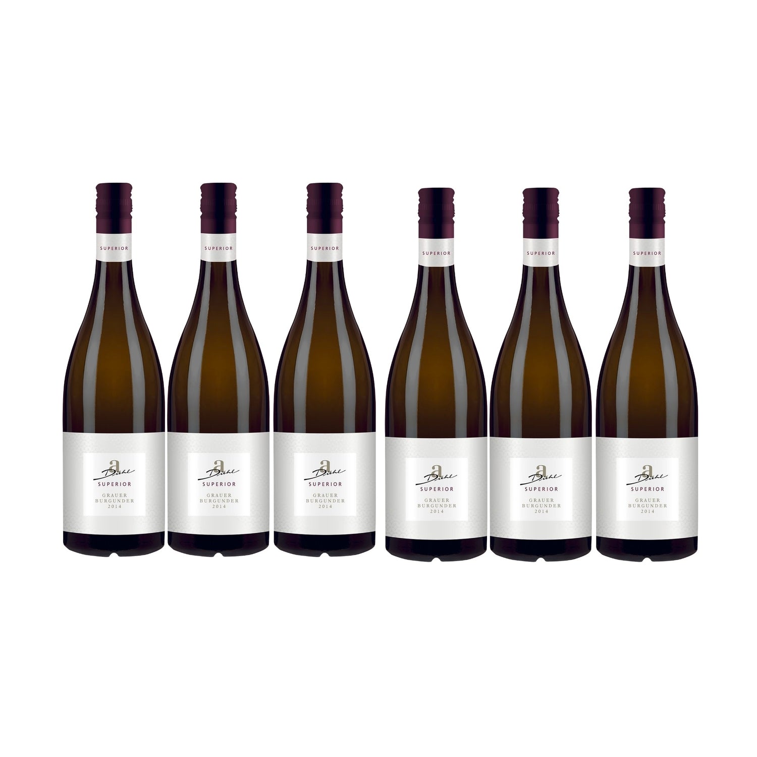 A. Diehl Superior Grauer Burgunder Weißwein veganer Wein trocken QbA (6 x 0.75l) - Versanel -