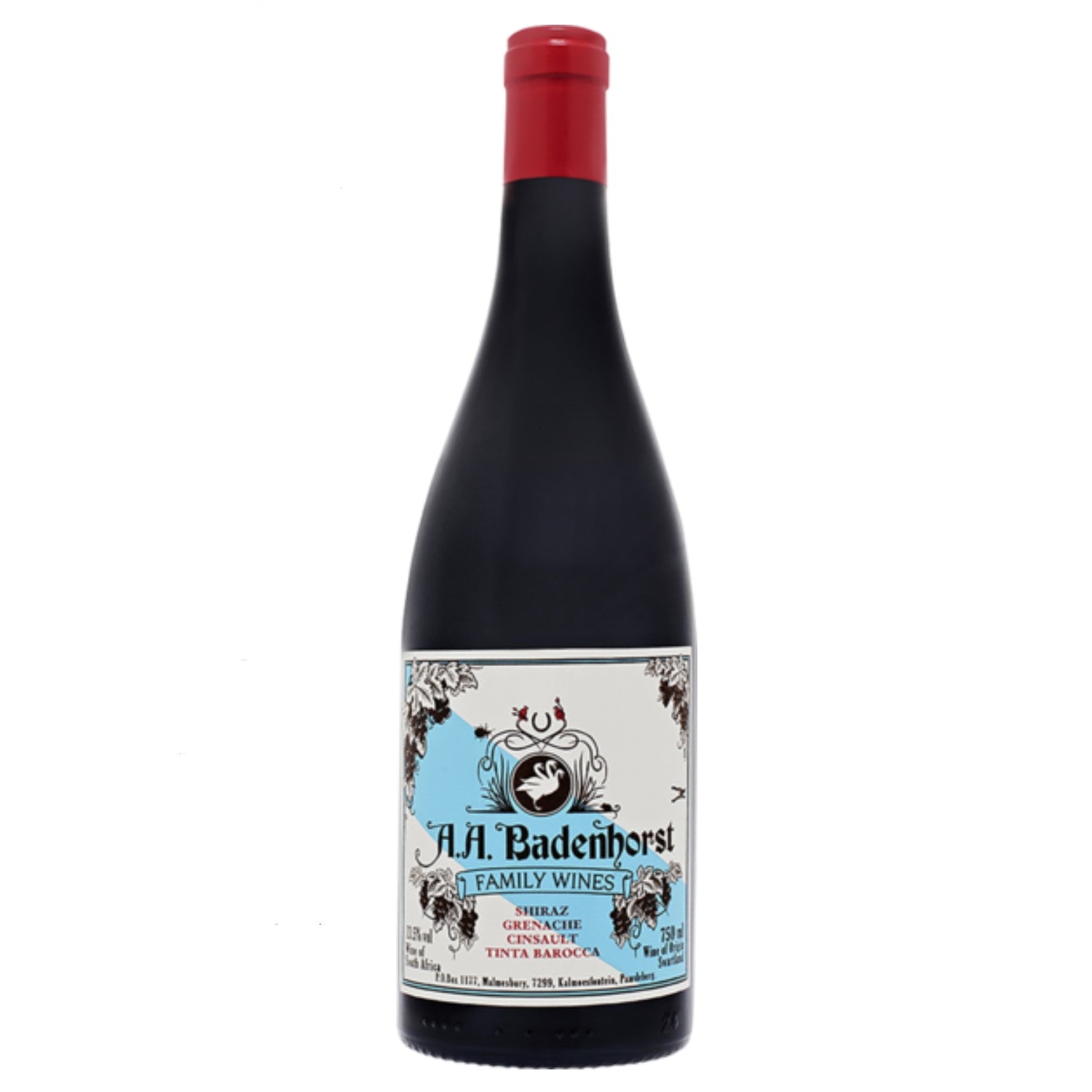 AA Badenhorst Red Blend Swartland Rotwein veganer Wein trocken Südafrika (12 x 0.75l) - Versanel -