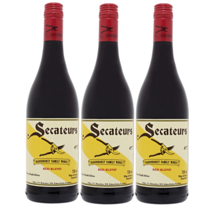 AA Badenhorst Secateurs Red Blend Swartland Rotwein veganer Wein trocken Südafrika (3 x 0.75l) - Versanel -