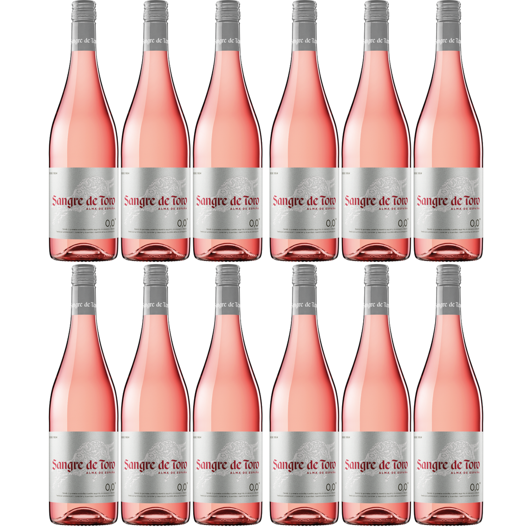 Miguel Torres Sangre de Toro 0.0 Rosado Rosé wine alcohol-free wine dry vegan Spain (12 x 0.75l)