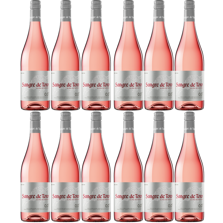 Miguel Torres Sangre de Toro 0.0 Rosado Rosé wine alcohol-free wine dry vegan Spain (12 x 0.75l)