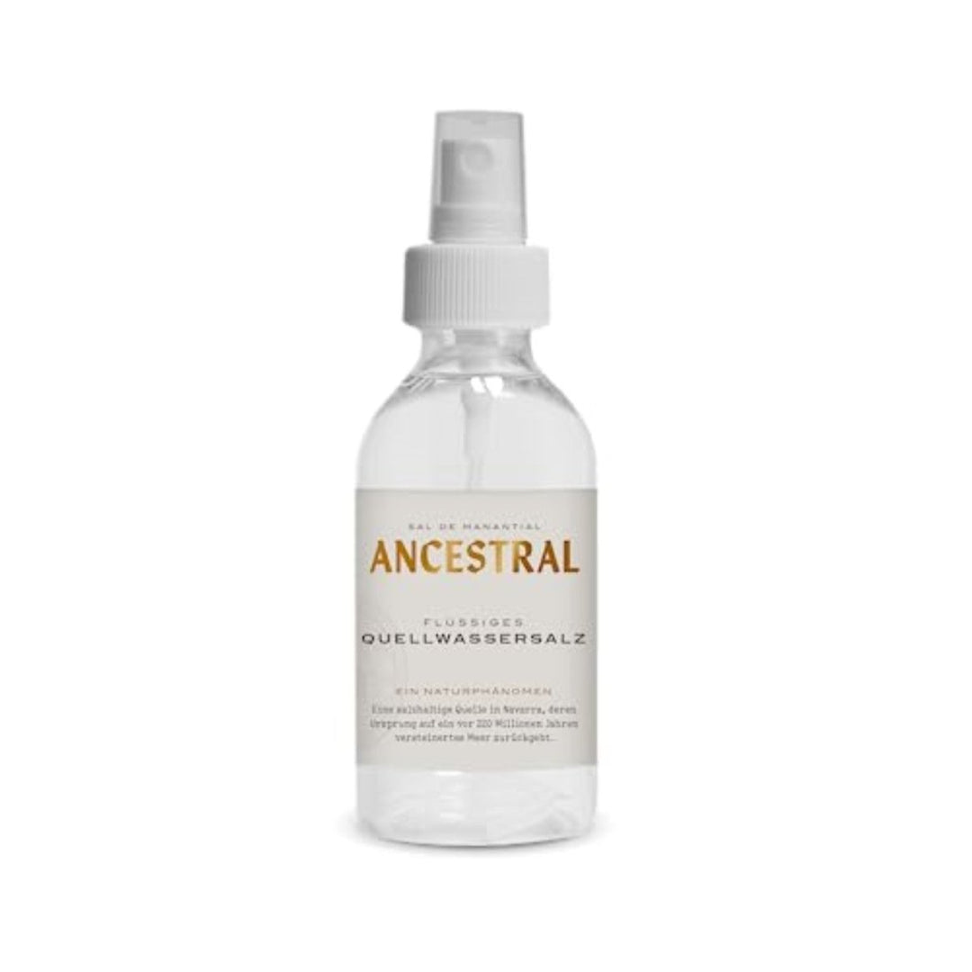 Ancestral Sal de Manantial Liquida | flüssiges Quellwassersalz 200 ml | flüssiges Salzspray aus 220 Millionen Jahre altem Gesteinsquellwasser in Navarra (12 x 0,2 l) - Versanel -