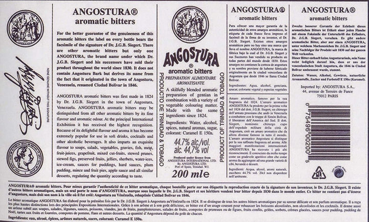 Angostura Aromatic Bitter (1 x 200ml) - Versanel -