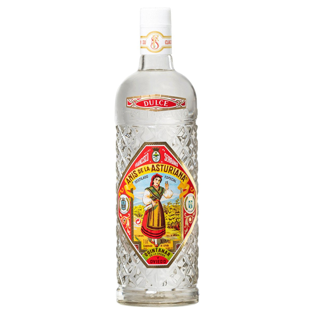 Anis de la Asturiana Dulce Anis Likör Süß Spanien (6 x 1,0l) - Versanel -
