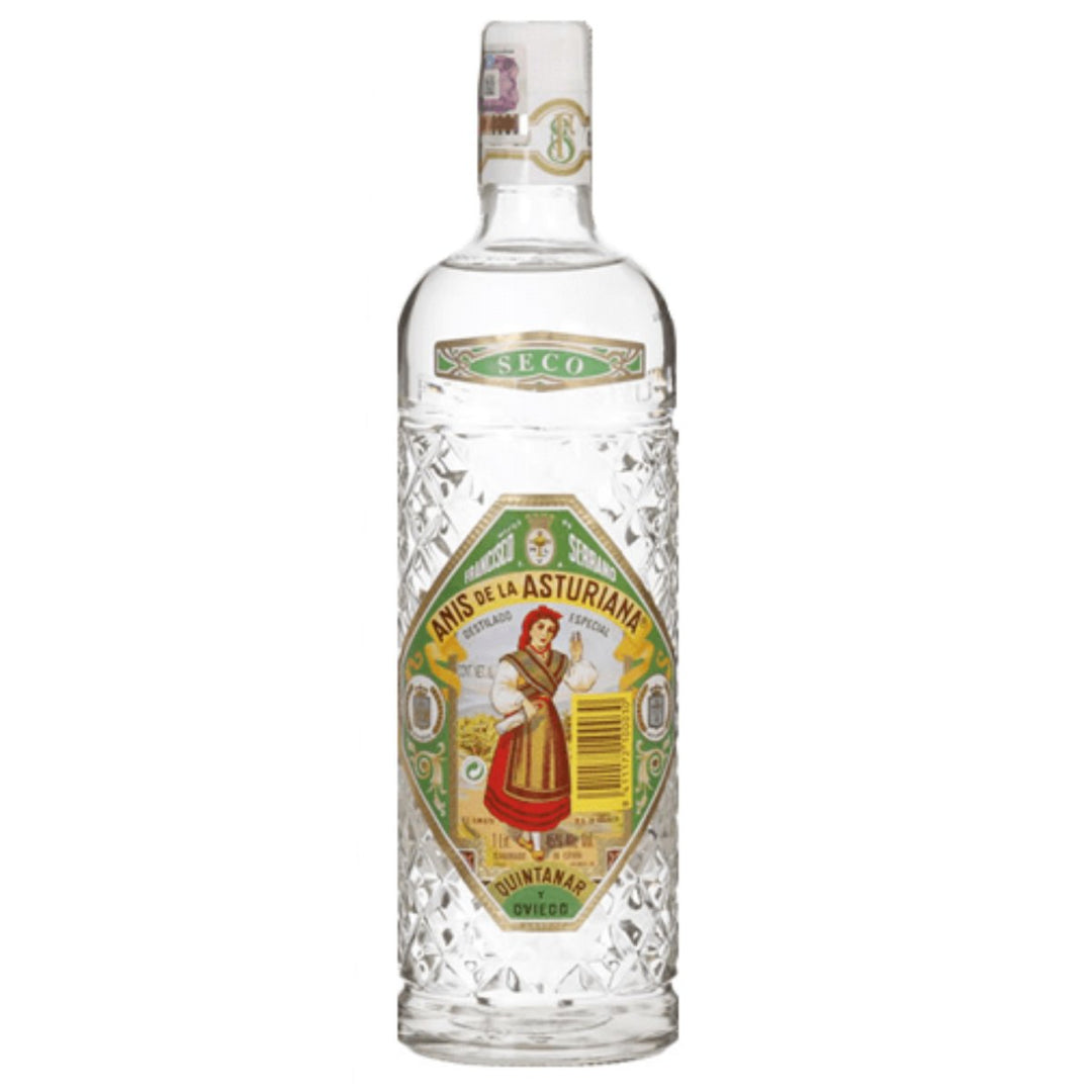 Anis de la Asturiana Seco Anis Likör Trocken Spanien (3 x 1,0l) - Versanel -
