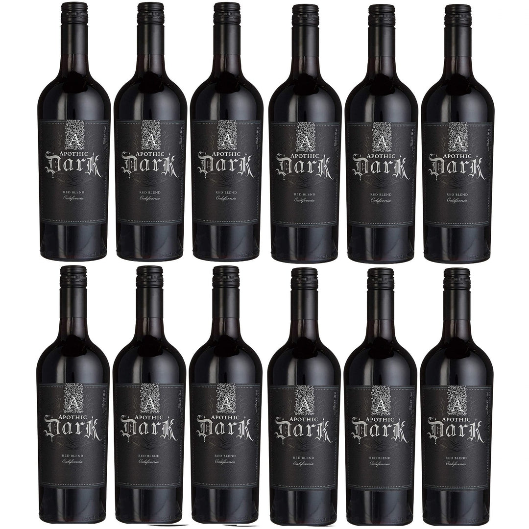 Apothic Dark Rotwein Cuvée Wein trocken Kalifornien (12 x 0.75l) - Versanel -