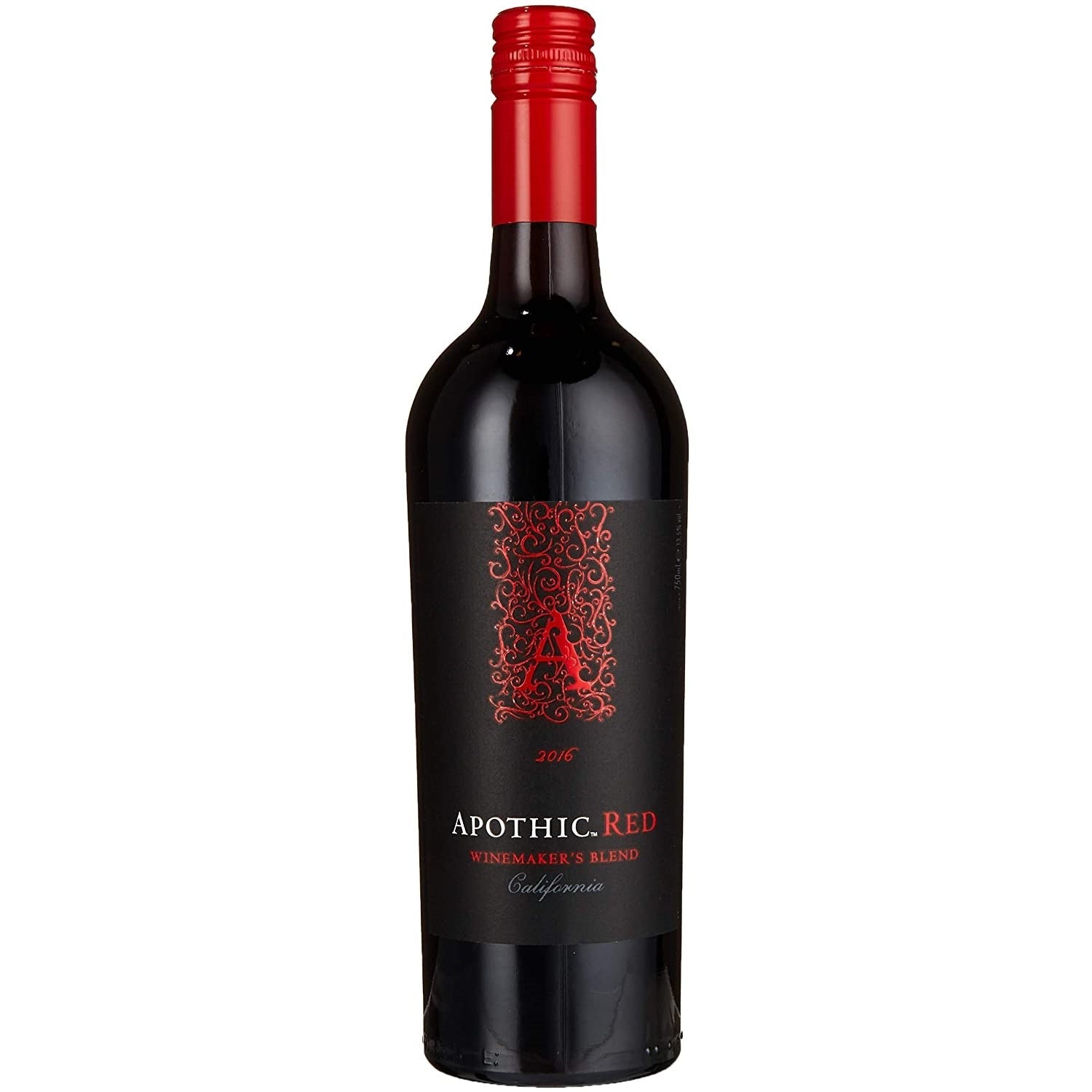 Apothic Red Rotwein Cuvée Wein Halbtrocken Kalifornien (12 x 0.75l) - Versanel -