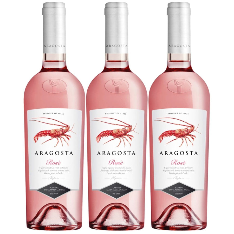 Aragosta rosé DOC Roséwein Wein trocken Sardinen Italien (3 x 0,75l) - Versanel -