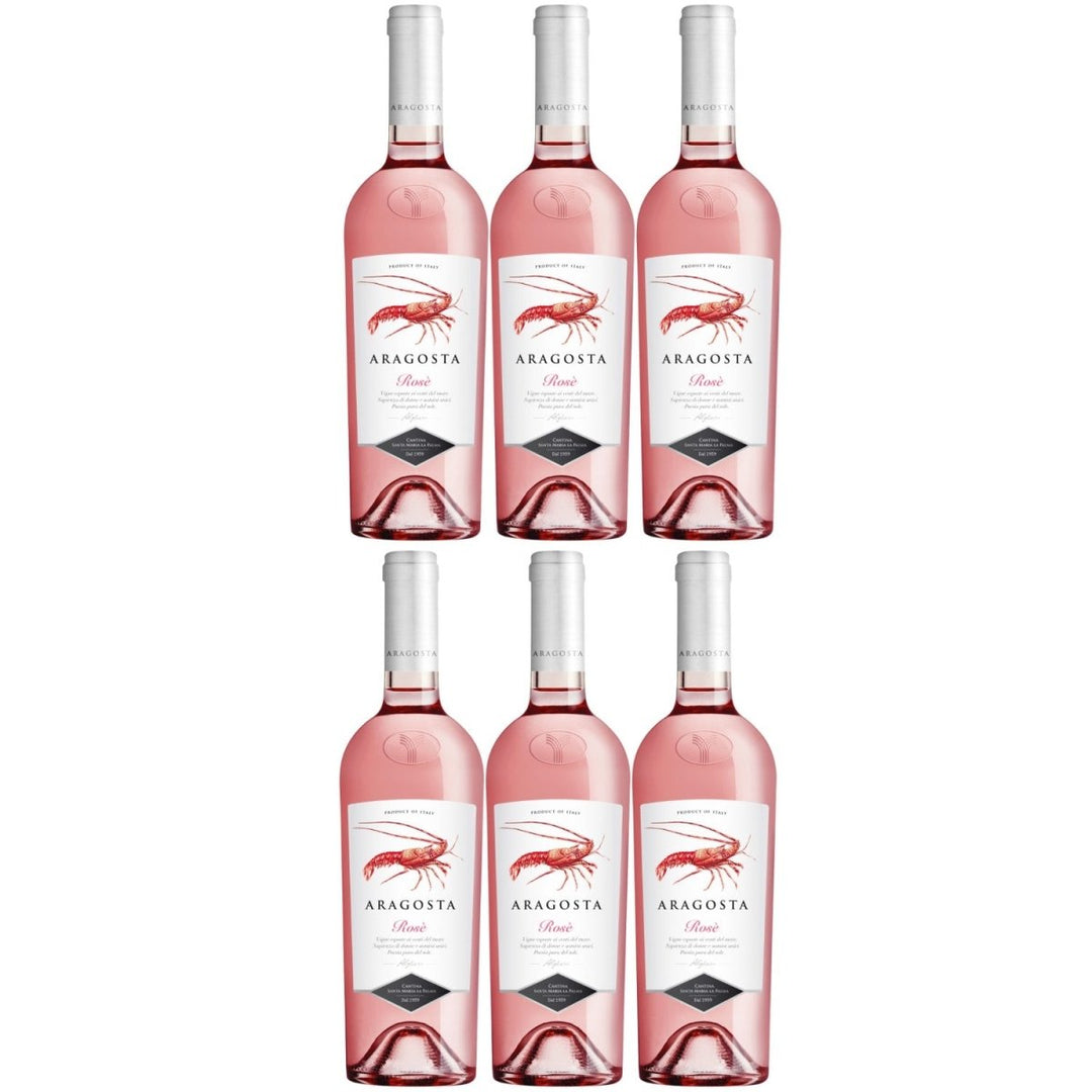 Aragosta rosé DOC Roséwein Wein trocken Sardinen Italien (6 x 0,75l) - Versanel -