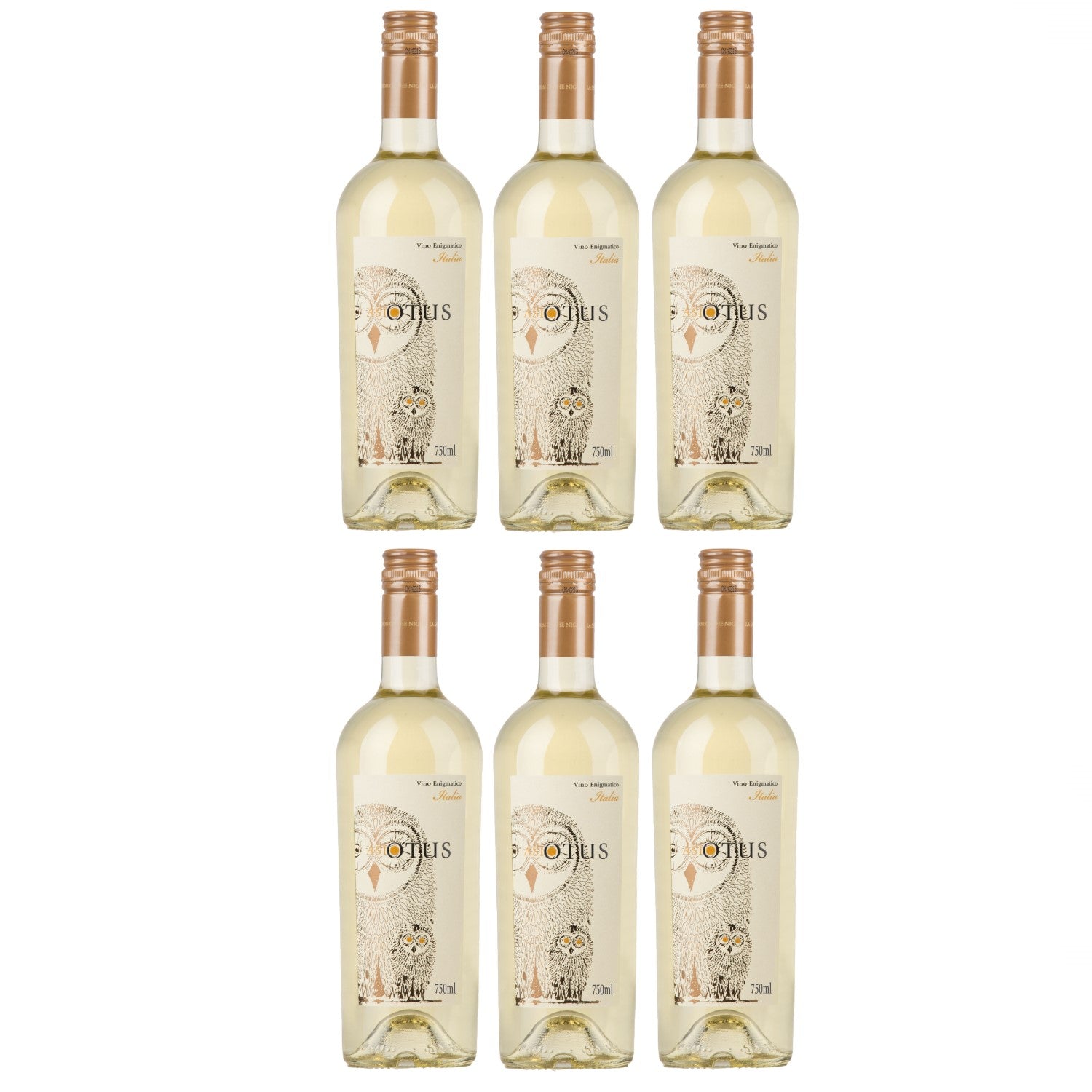 Asio Otus Bianco Vino Varietale D'italia Weißwein Wein halbtrocken Italien (6 x 0.75l) - Versanel -