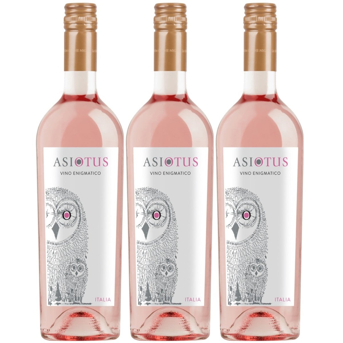 Asio Otus Rosso Vino Varietale Roséwein Wein Trocken Italien (3 x 0.75l) - Versanel -