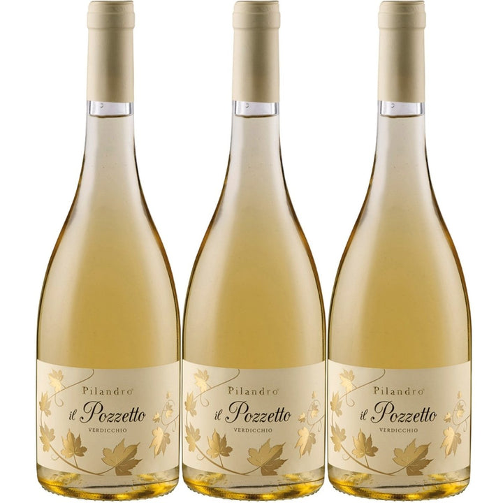Azienda Agricola Pilandro Verdicchio dei Castelli di Jesi Classico DOC Il Pozzetto Weißwein Wein Trocken Italien (3 x 0.75l) - Versanel -