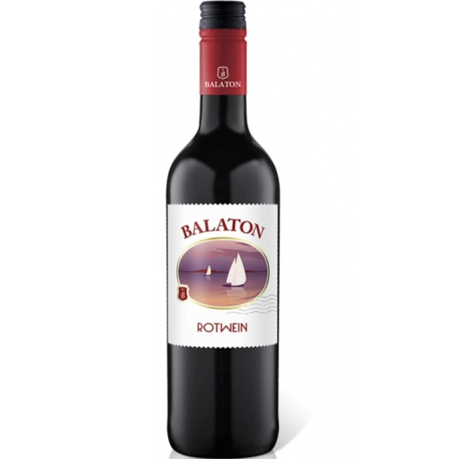 Balaton Pinot Noir Merlot Cabernet Sauvignon Rotwein Wein Halbtrocken Ungarn (1 x 0.75l) - Versanel -