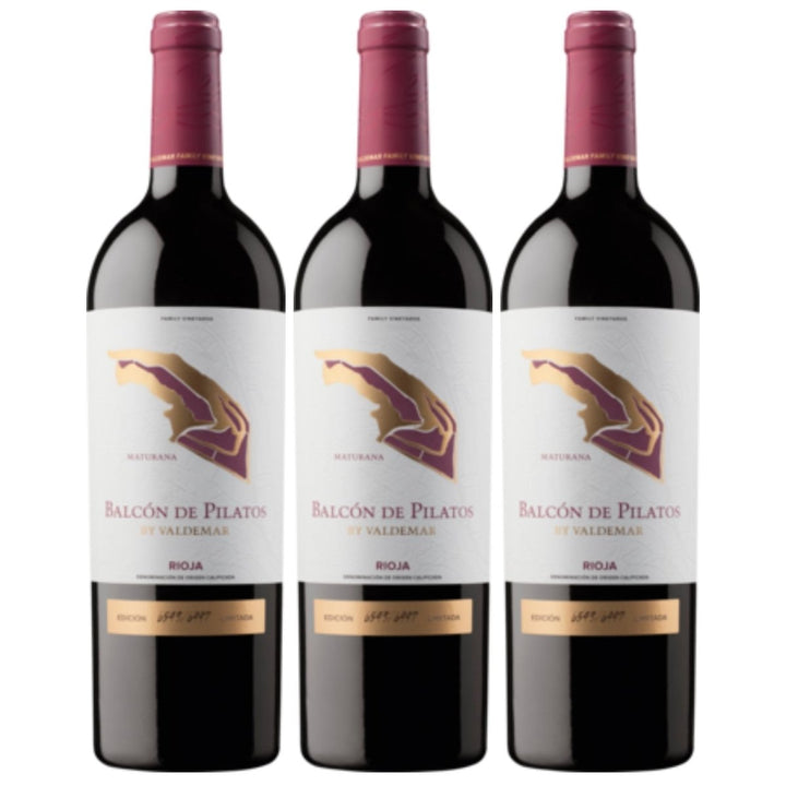 Balcón de Pilatos by Valdemar Maturana Rioja DOCa Rotwein veganer Wein trocken Spanien (3 x 0.75l) - Versanel -