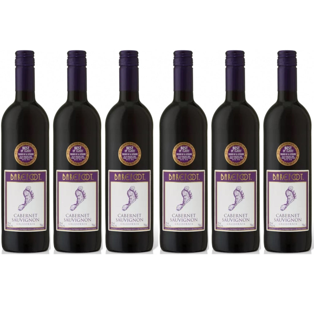 Barefoot Cabernet Sauvignon Rotwein Wein Trocken Kalifornien (6 x 0.75l) -  Versanel